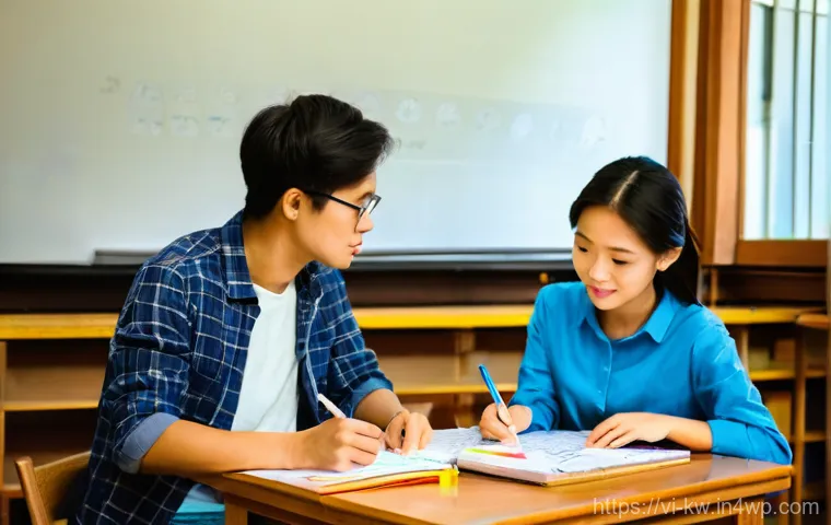 개념 맵의 발전과 혁신적 사례 - **Prompt 1: Nostalgic Collaborative Mind Mapping Session**
"A group of three young Vietnamese un...