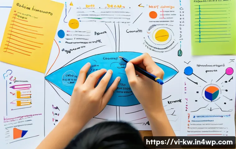 개념 맵을 활용한 독서 요약 기법 - A detailed study scene of a Vietnamese student creating a colorful concept map on a large sheet of p...