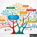 Home 18 개념 맵 만들기의 기본 원칙 - A vibrant and detailed concept map centered on the keyword "Effective Concept Mapping," illustrated ...